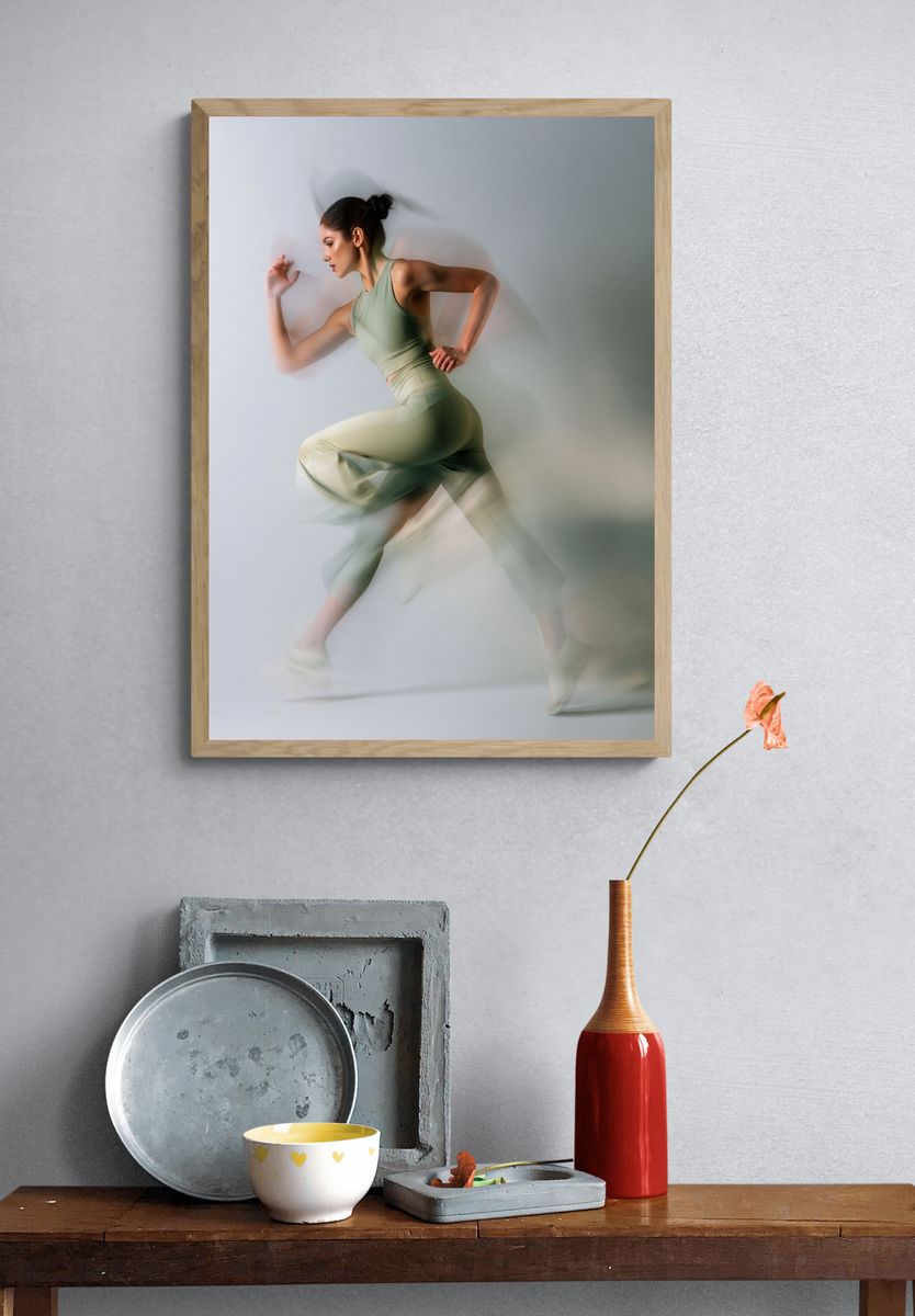 Dynamic Runner Photography Poster. — room view 3