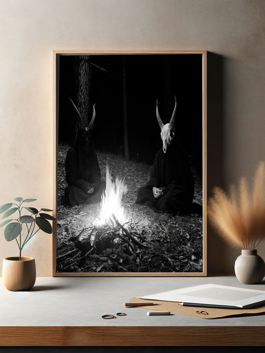 Horned Ritual Forest Poster. — room view 2