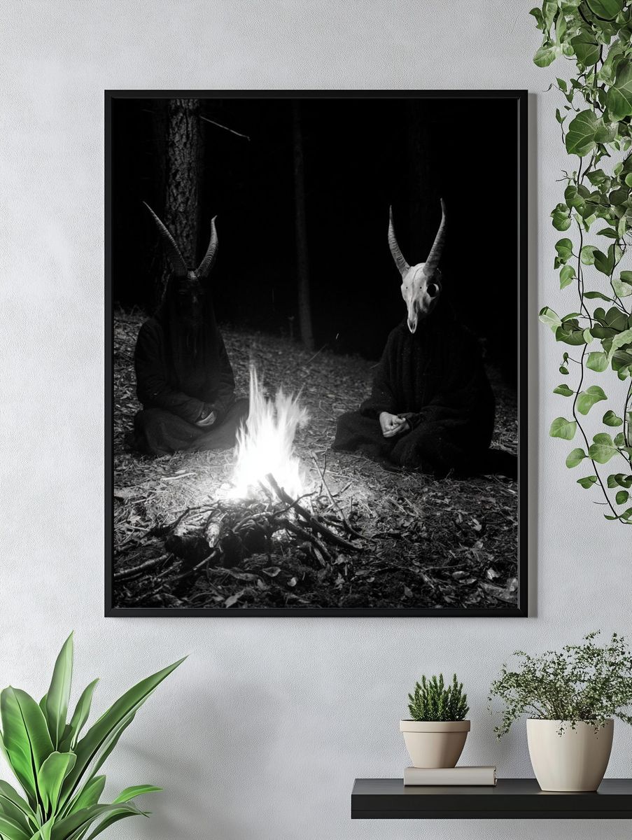 Horned Ritual Forest Poster. — room view 4