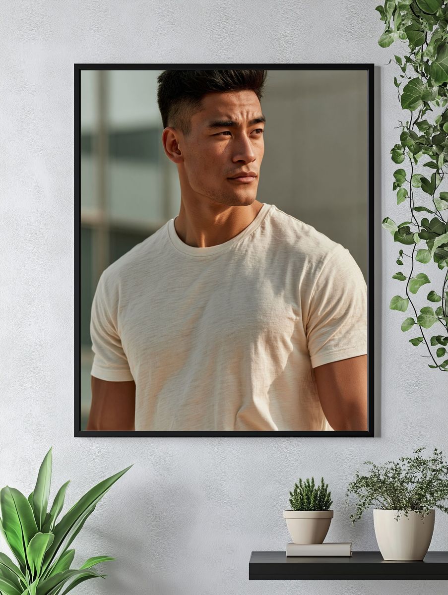 Contemplative Portrait Photography Poster. — room view 4