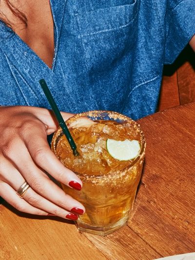 Cocktail Hand Portrait Photography Poster.