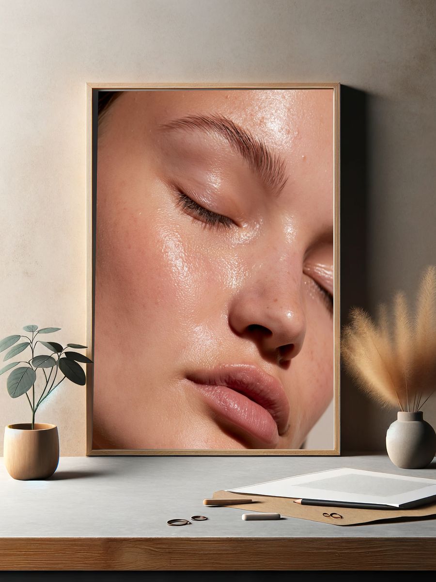 Serene Beauty Close-Up Photography Poster. — room view 2