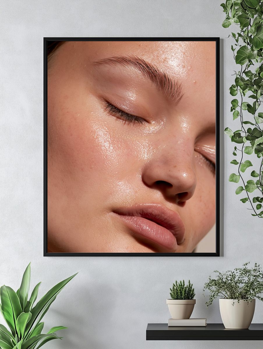 Serene Beauty Close-Up Photography Poster. — room view 4