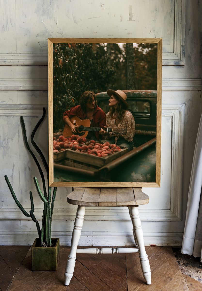 Rustic Truck Serenade Photography Poster. room preview