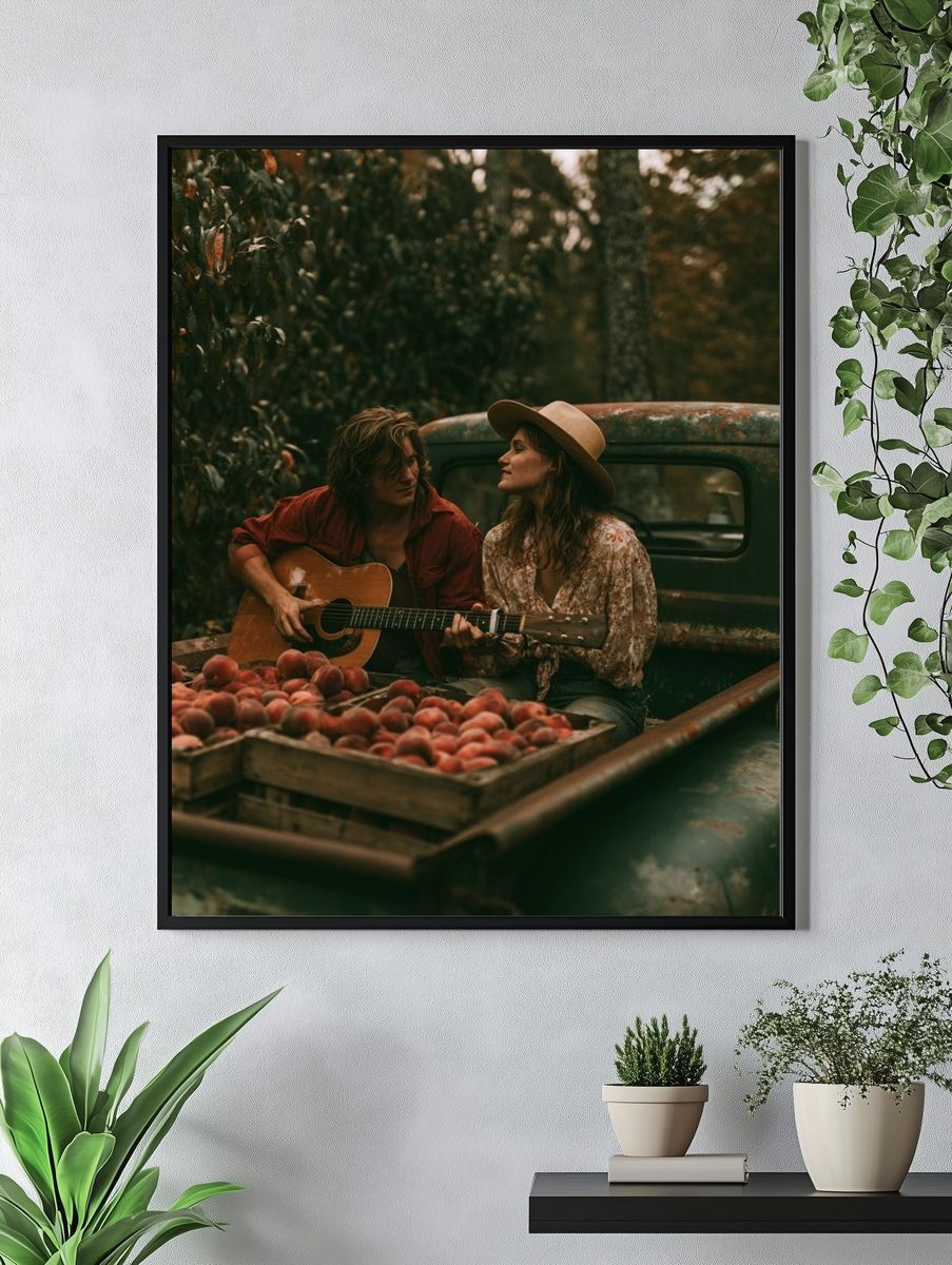 Rustic Truck Serenade Photography Poster. — room view 4