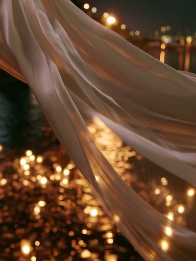 Golden Silk Lights Photography Poster.