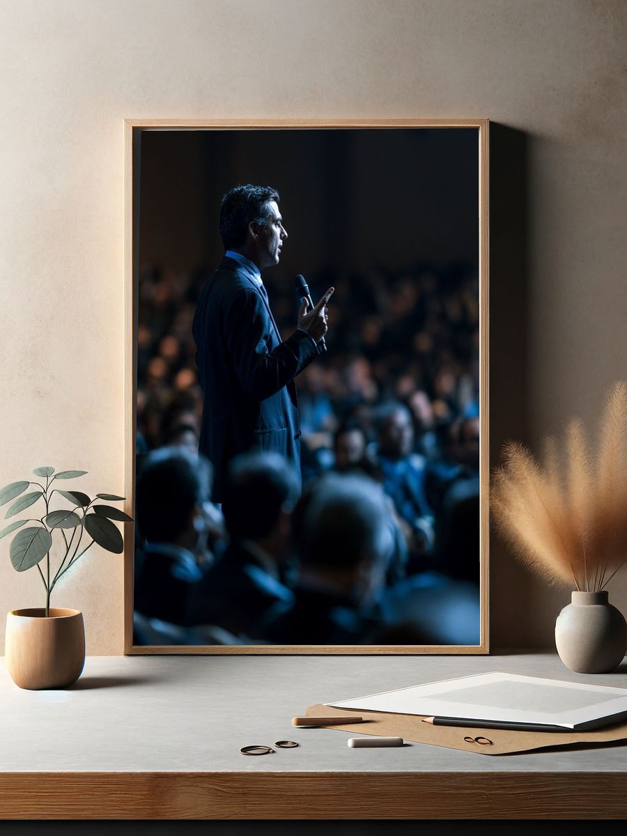 Conference Speaker Photography Poster. — room view 2