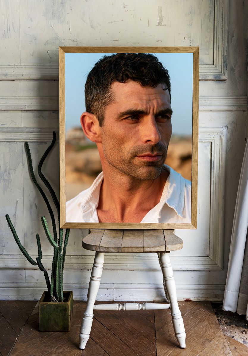 Moody Coastal Portrait Poster. — room view 1