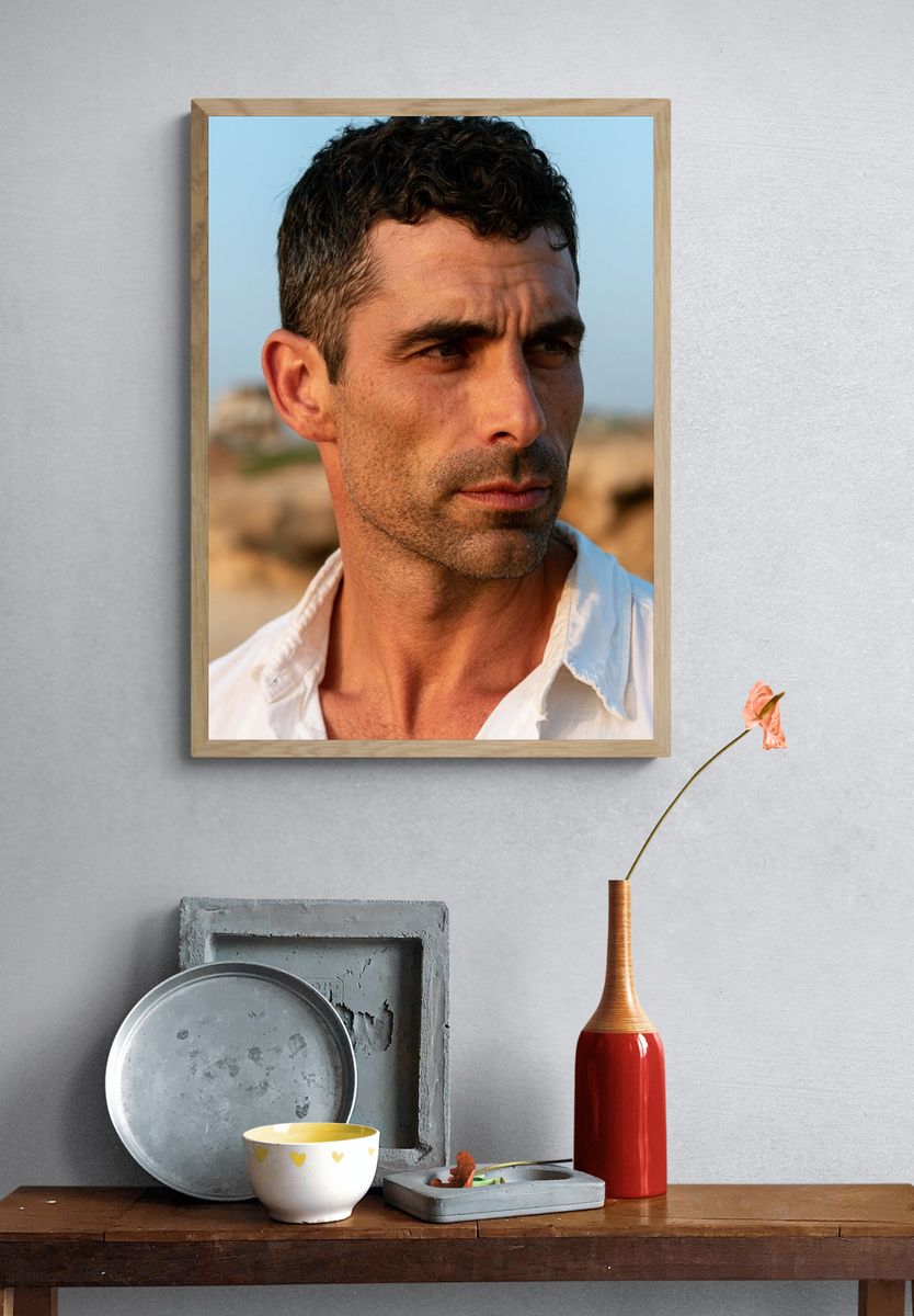 Moody Coastal Portrait Poster. — room view 3