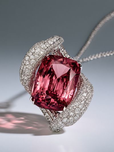 Pink Gemstone Jewelry Photography Poster.
