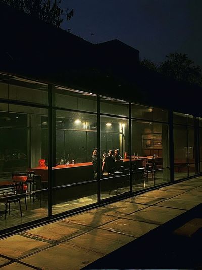 Midnight Glass House Photography Poster. poster