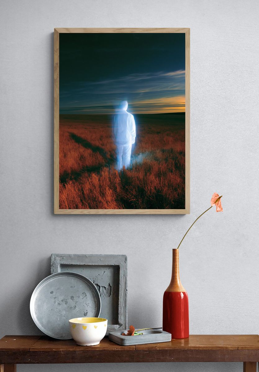 Ghostly Figure at Dusk Poster. — room view 3