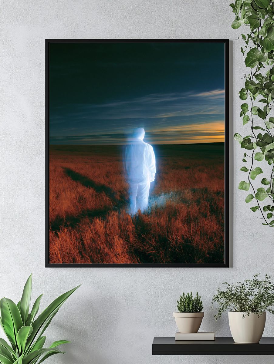 Ghostly Figure at Dusk Poster. — room view 4