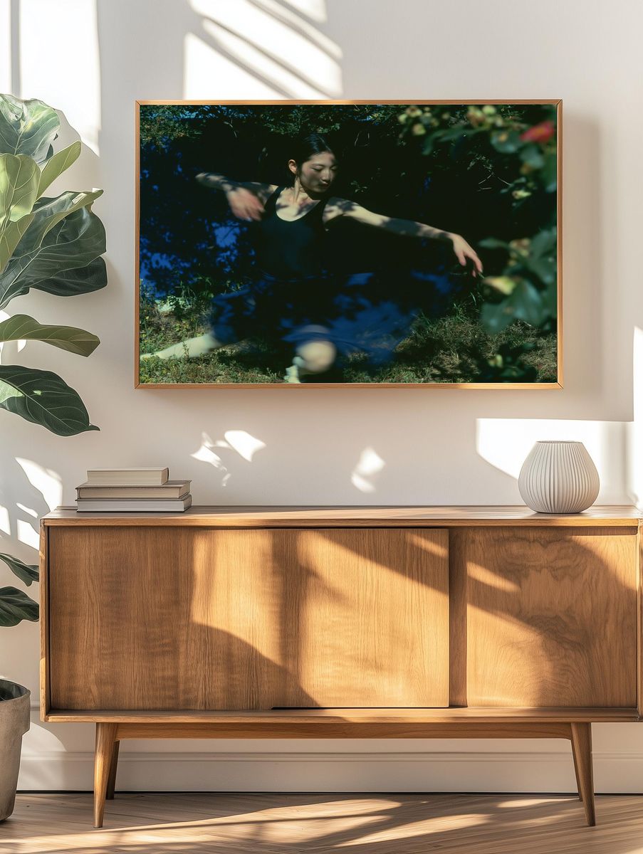 Dancer in Garden Shadows Poster. — room view 3