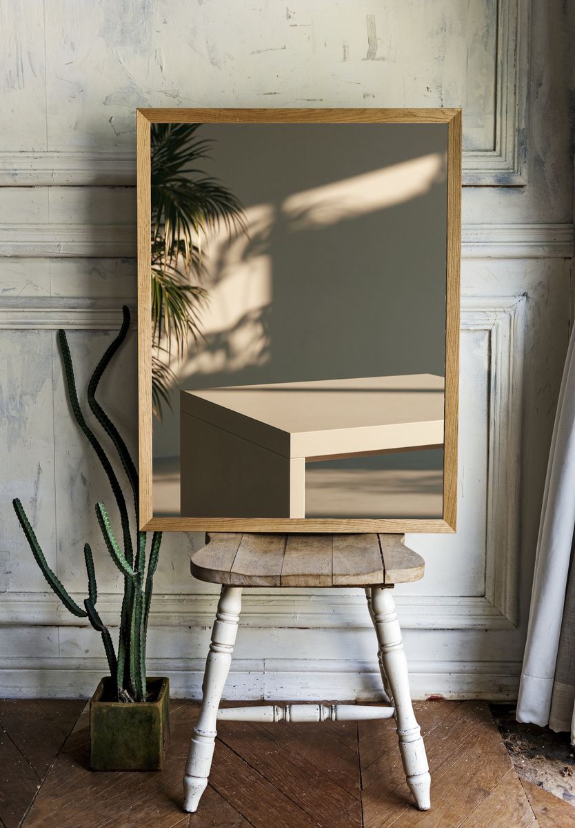 Sunlit Minimal Interior Poster. room preview