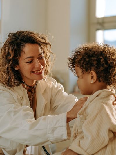Warm Mother and Child Portrait Poster.