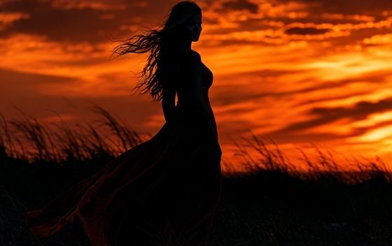 Silhouette at Sunset Photography Poster. poster detail