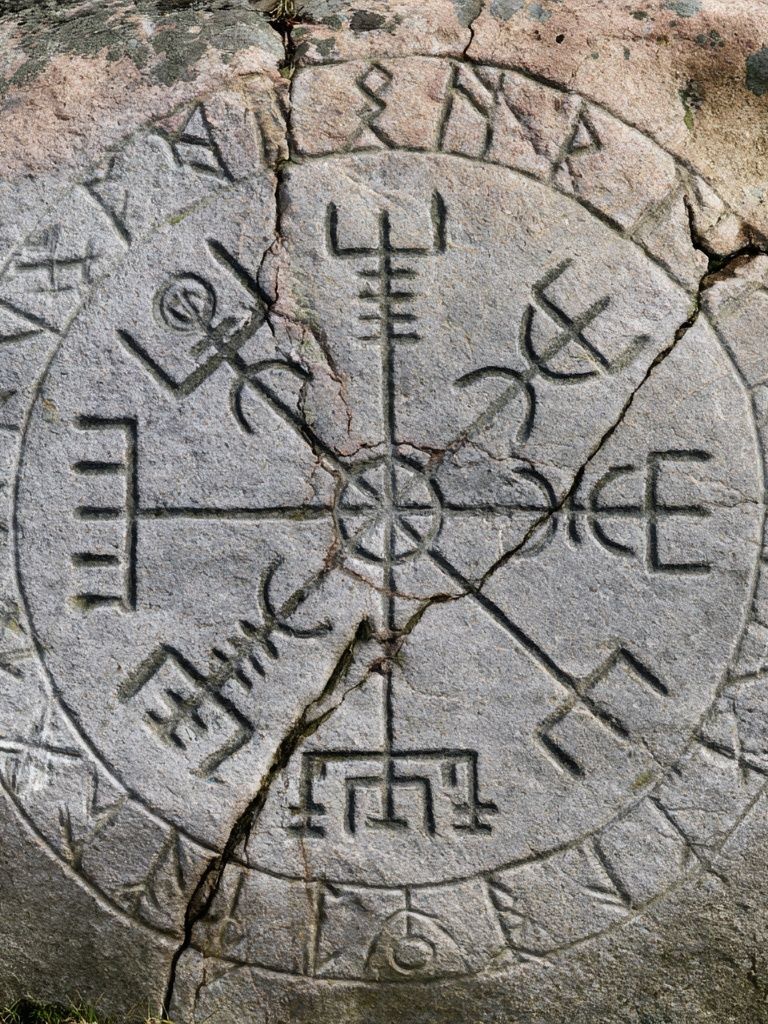 Ancient Rune Circle Photography Poster. poster — photography art
