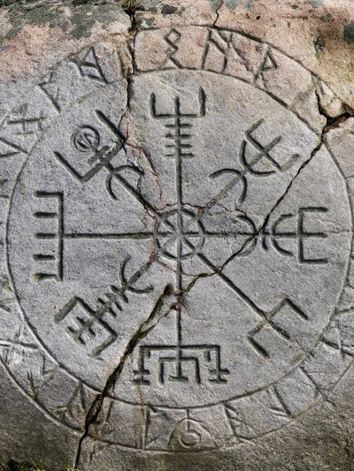 Ancient Rune Circle Photography Poster. poster