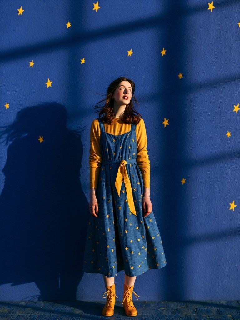 Starry Blue Portrait Photography Poster. poster — photography art