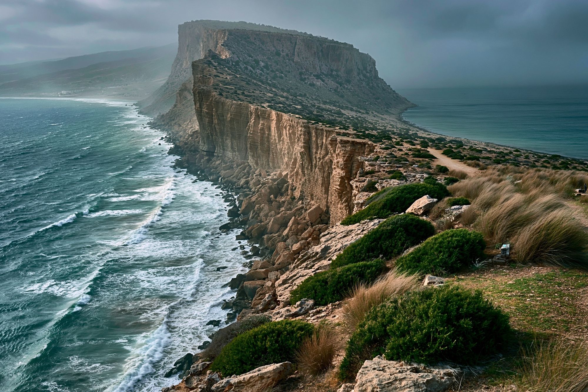 Coastal Cliffscape Photography Print. poster detail