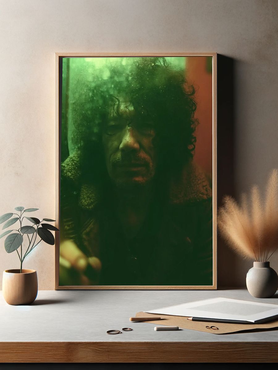Green Portrait Poster. — room view 2
