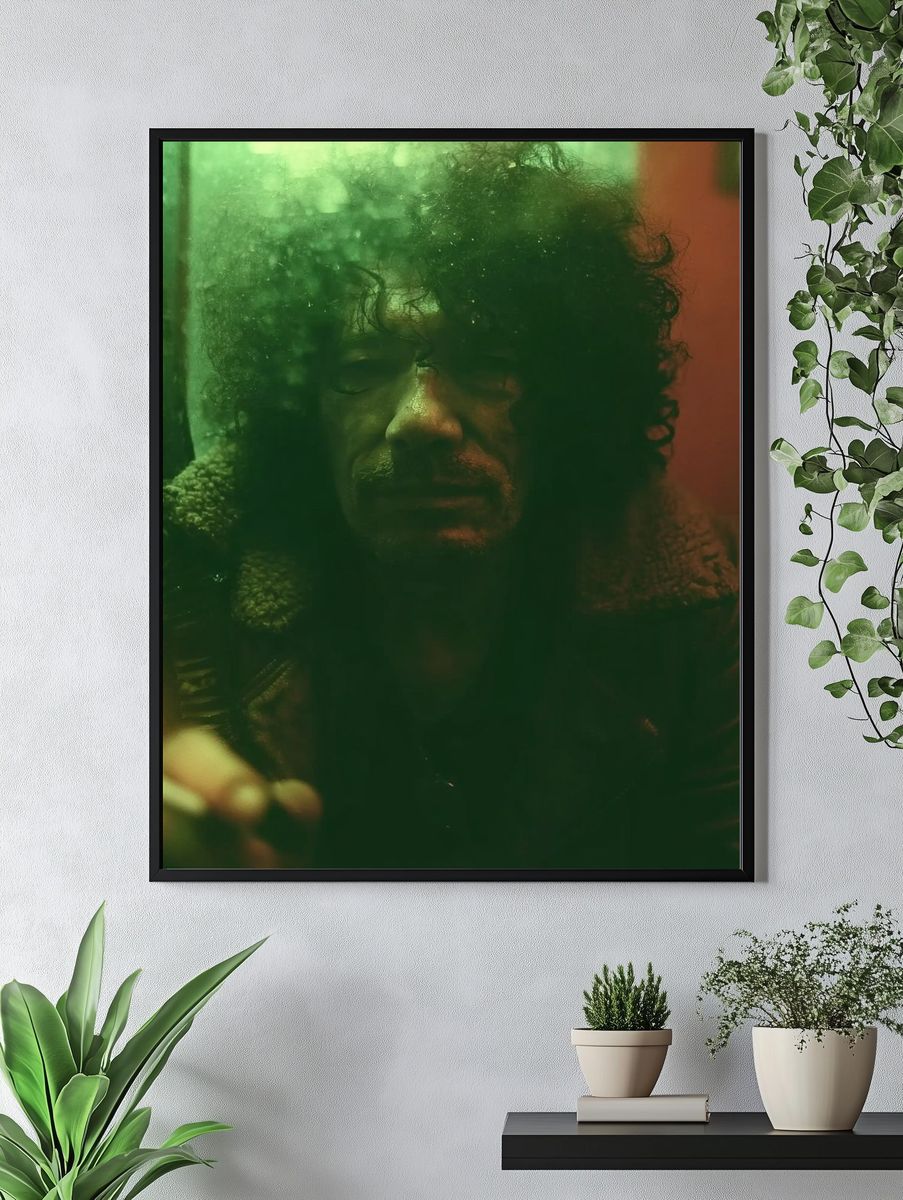 Green Portrait Poster. — room view 4