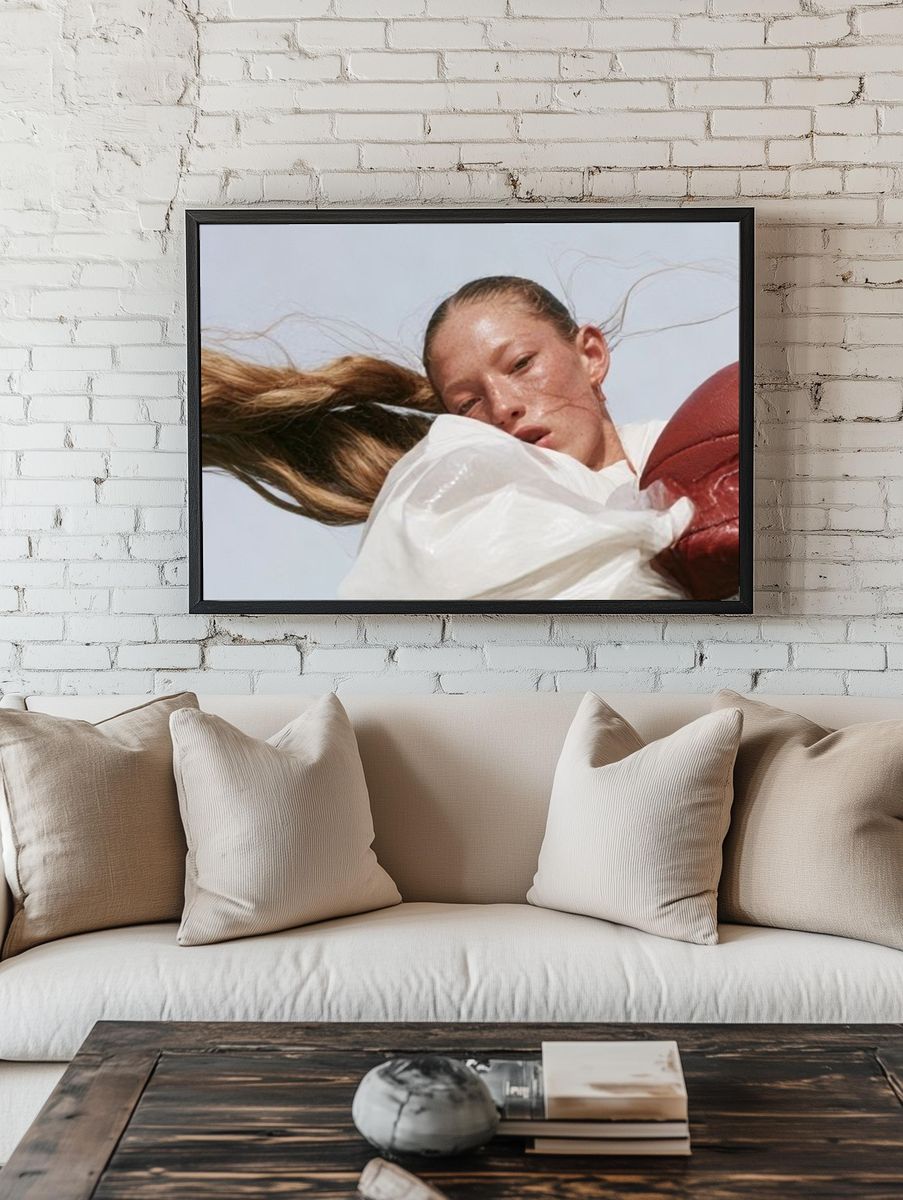 Boxer Portrait Photography Poster. room preview