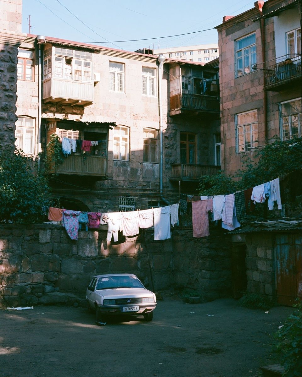 Urban Courtyard Photography Poster. poster — photography art