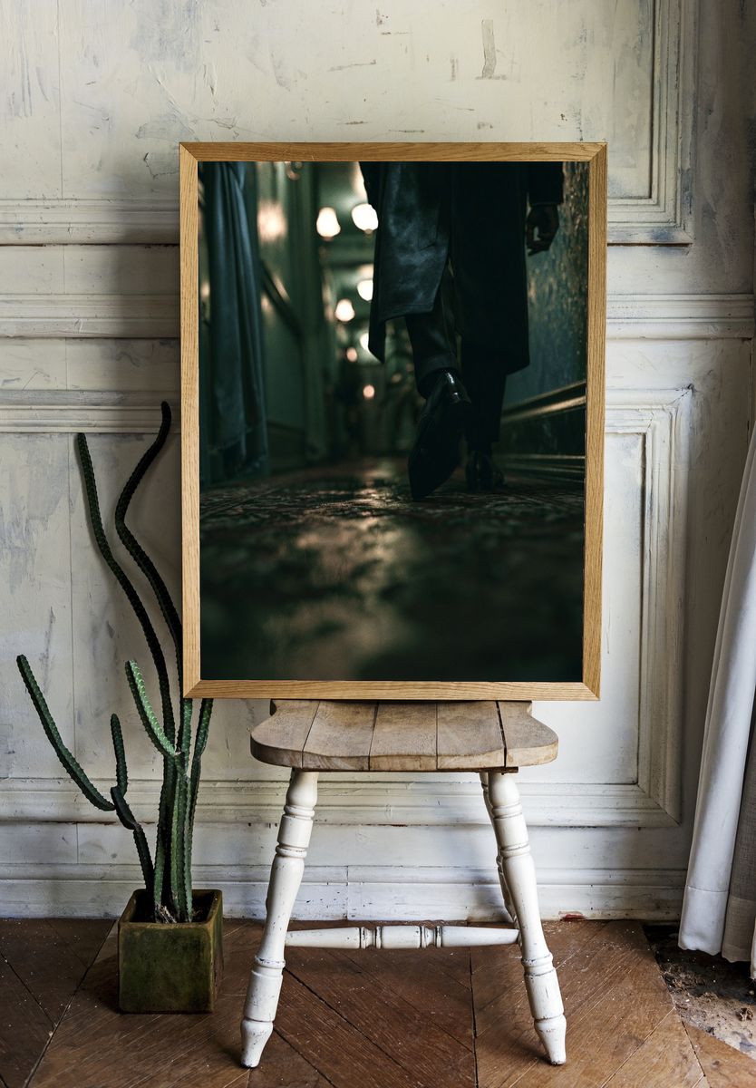 Noir Corridor Photography Poster. room preview