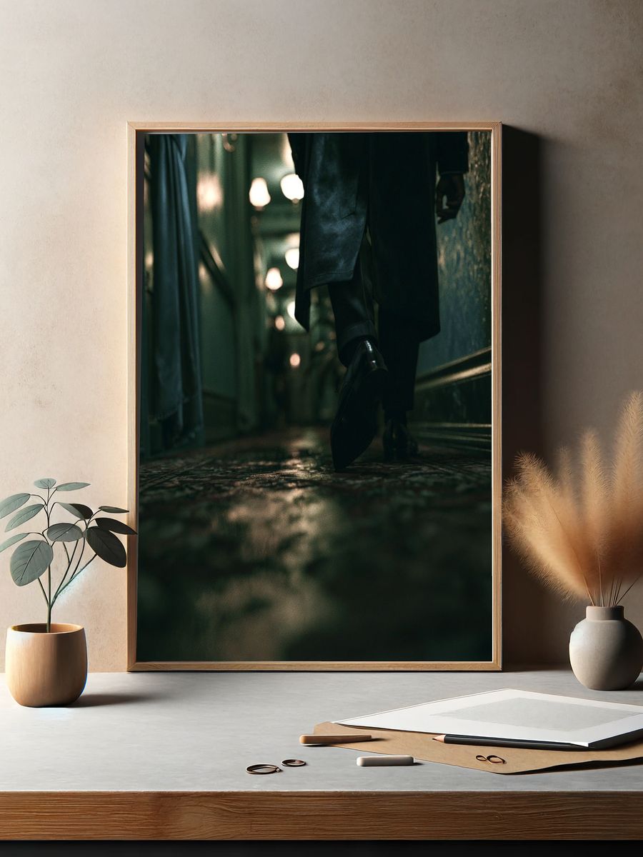 Noir Corridor Photography Poster. — room view 2