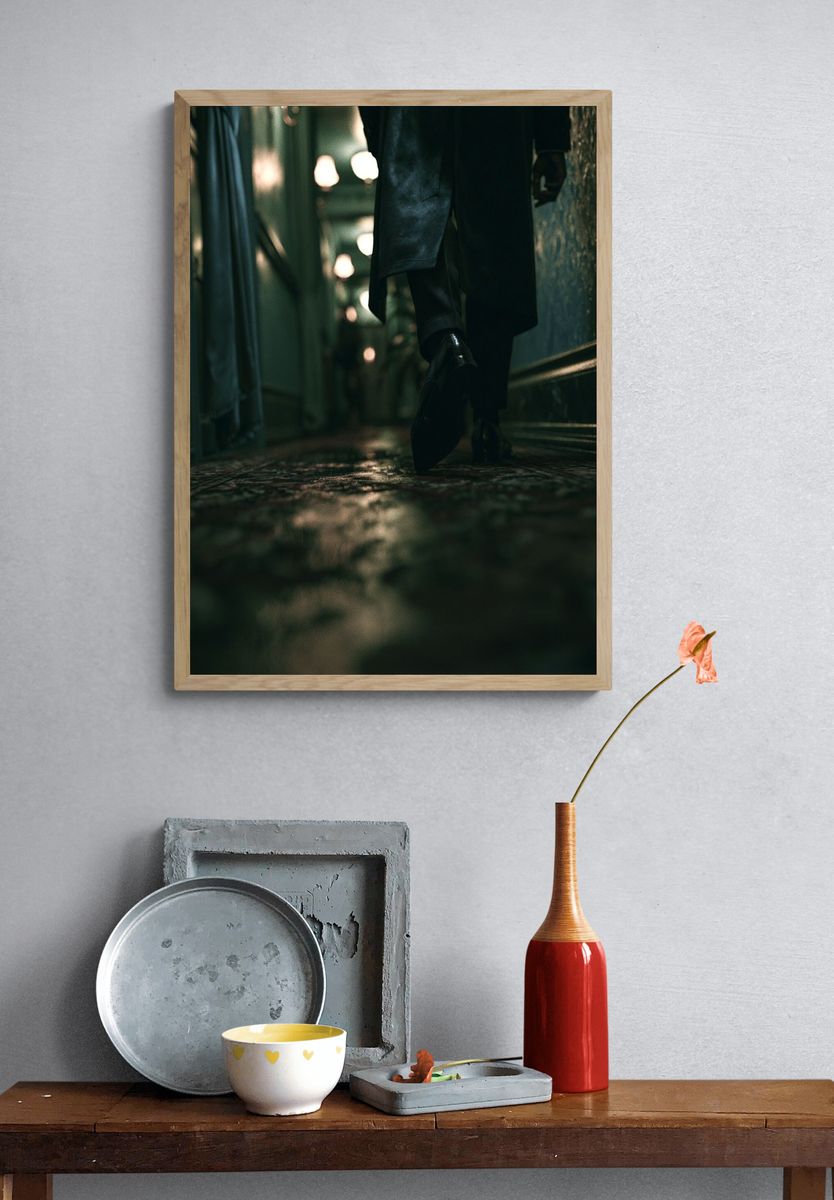 Noir Corridor Photography Poster. — room view 3