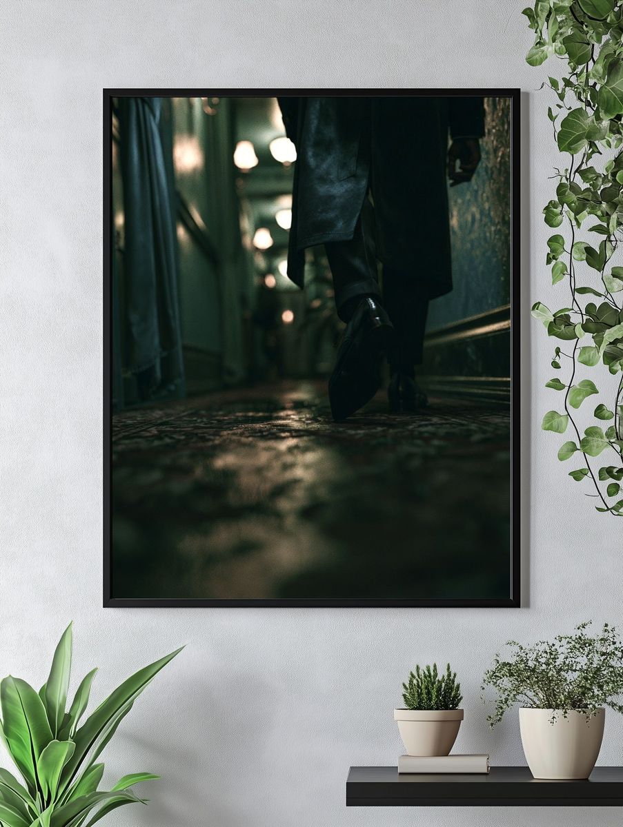 Noir Corridor Photography Poster. — room view 4