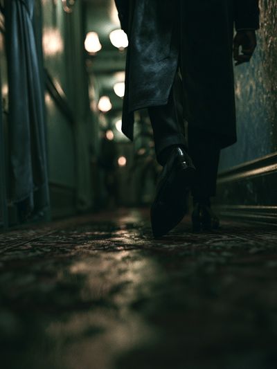 Noir Corridor Photography Poster. poster