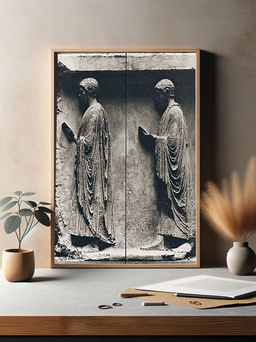 Classical Relief Study Photography Print. — room view 2