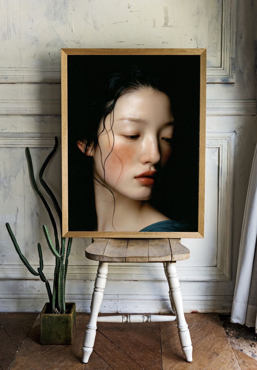 Moody Portrait Photography Poster. — room view 1
