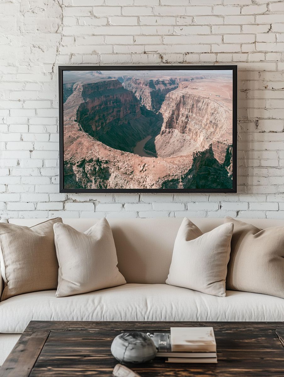 Desert Canyon Aerial Photography Poster. room preview