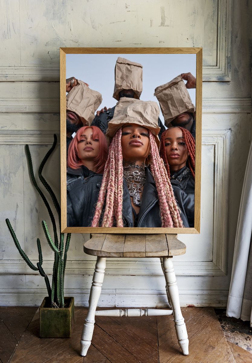 Urban Fashion Portrait Poster. room preview
