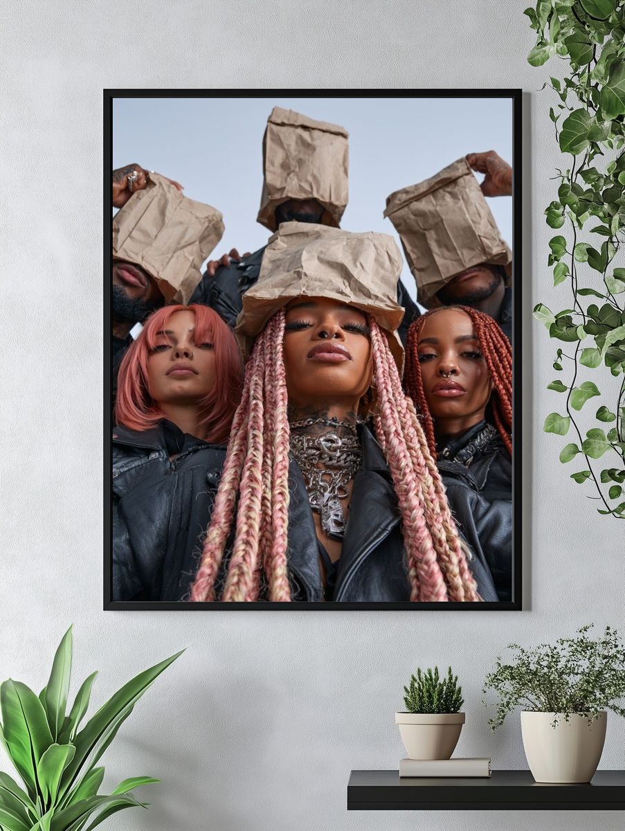 Urban Fashion Portrait Poster. — room view 4