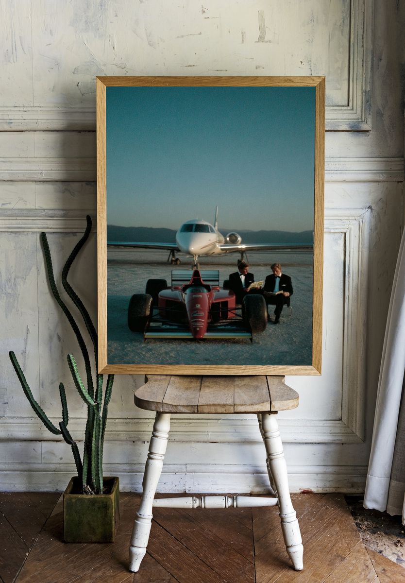 Formula One Jet Set Photography Poster. — room view 1