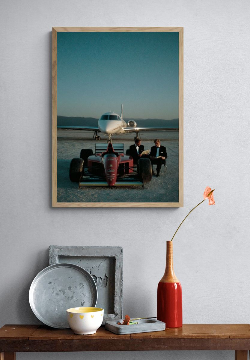 Formula One Jet Set Photography Poster. — room view 3
