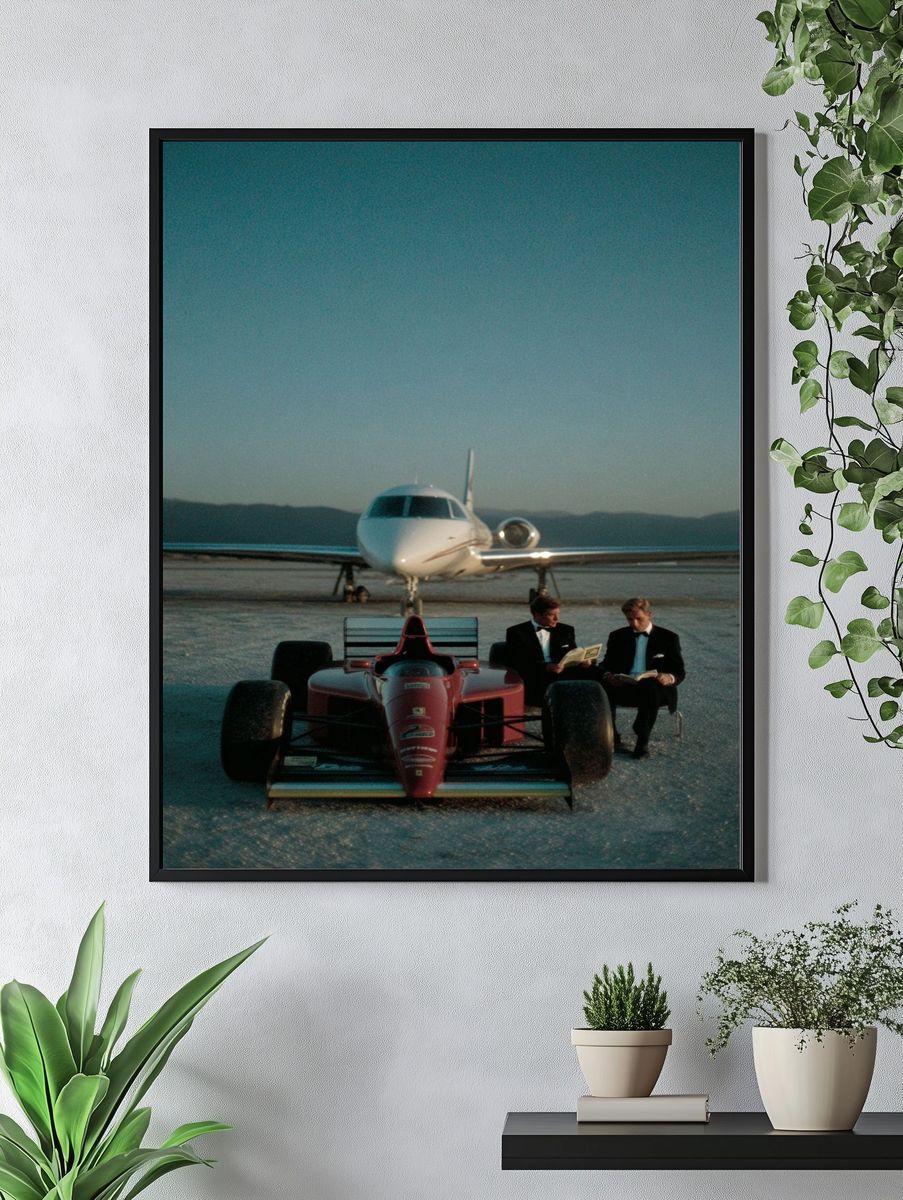Formula One Jet Set Photography Poster. — room view 4
