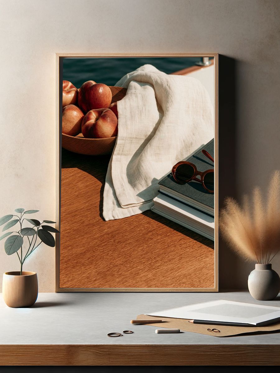 Coastal Still Life Photography Poster. — room view 2