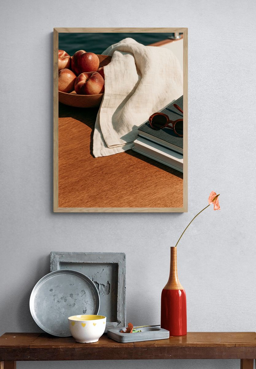 Coastal Still Life Photography Poster. — room view 3