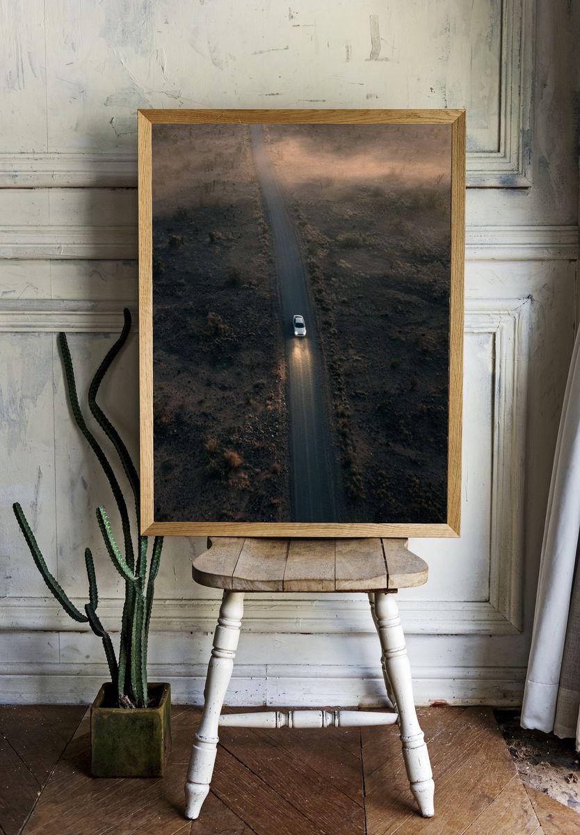Desert Road Aerial Photography Poster. room preview