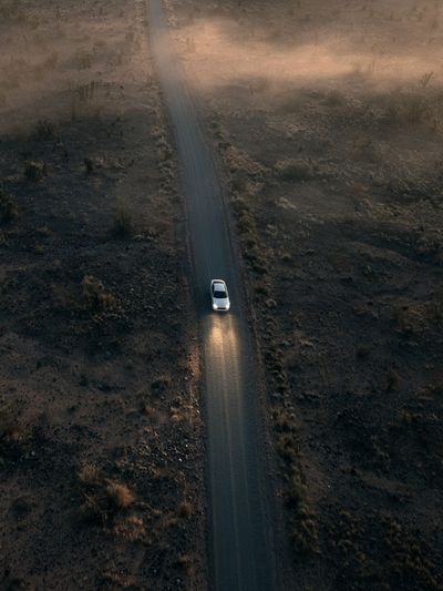 Desert Road Aerial Photography Poster.
