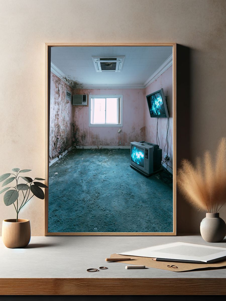 Abandoned Room Photography Poster. — room view 2