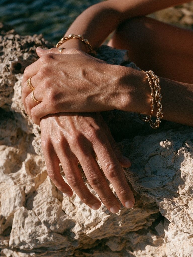 Hands on Rock Photography Poster. poster detail