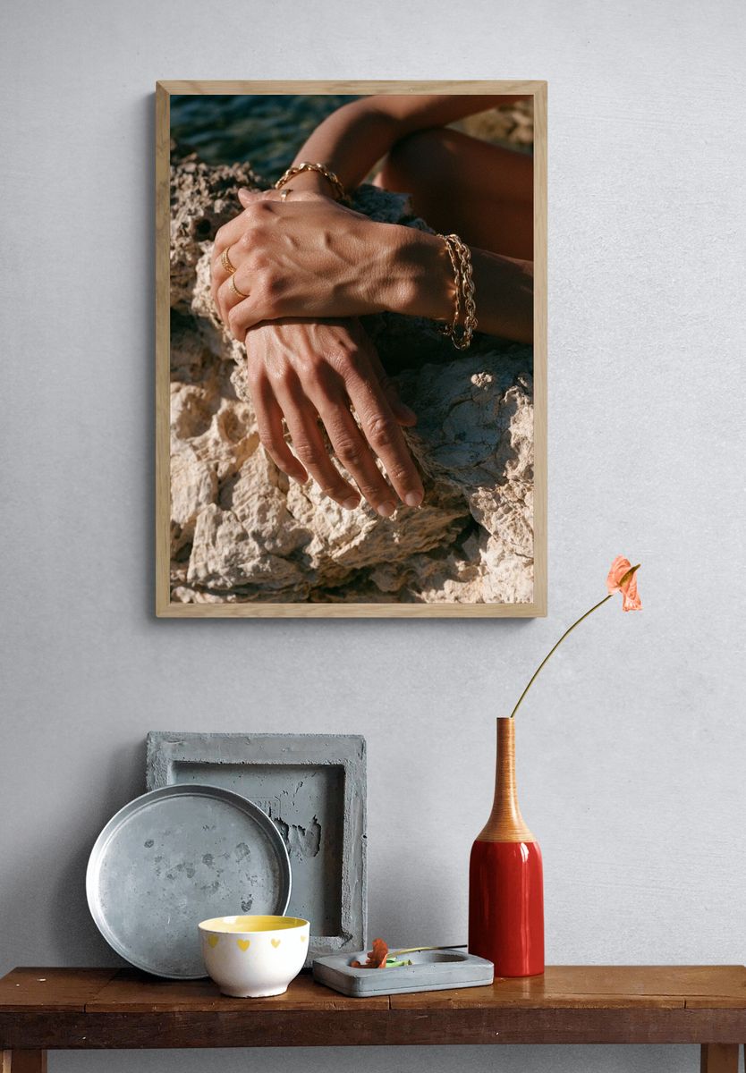Hands on Rock Photography Poster. — room view 3