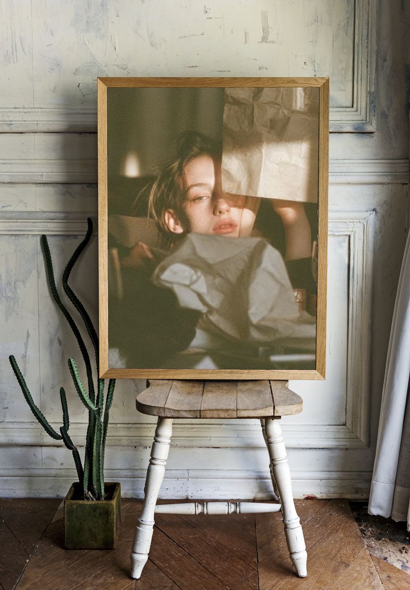 Moody Portrait Photography Poster. room preview